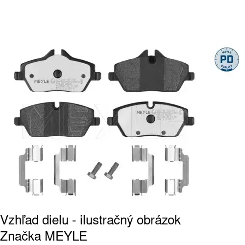 Brzdové dosky S70-0252 /POLCAR/ - obr. 2