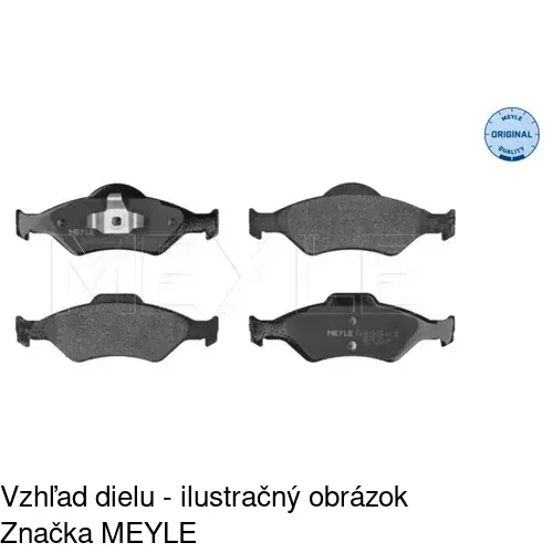 Brzdové dosky S70-0291 /POLCAR/ - obr. 5