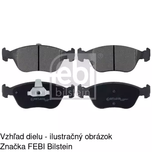 Brzdové dosky S70-0306 /POLCAR/ - obr. 5