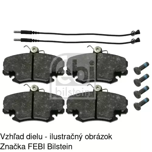 Brzdové dosky S70-0413 /POLCAR/ - obr. 5