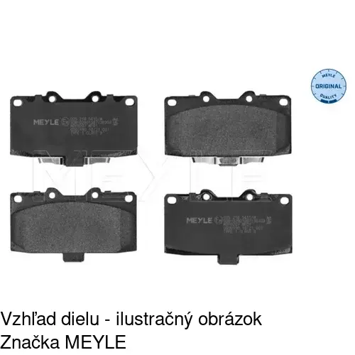 Brzdové dosky POLCAR S70-0505