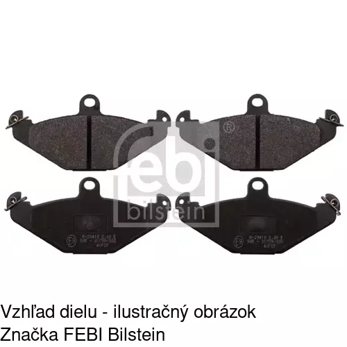 Brzdové dosky S70-1180 /POLCAR/ - obr. 3