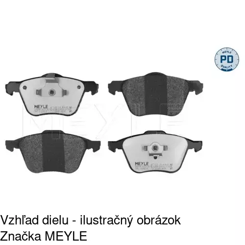 Brzdové dosky POLCAR S70-1184