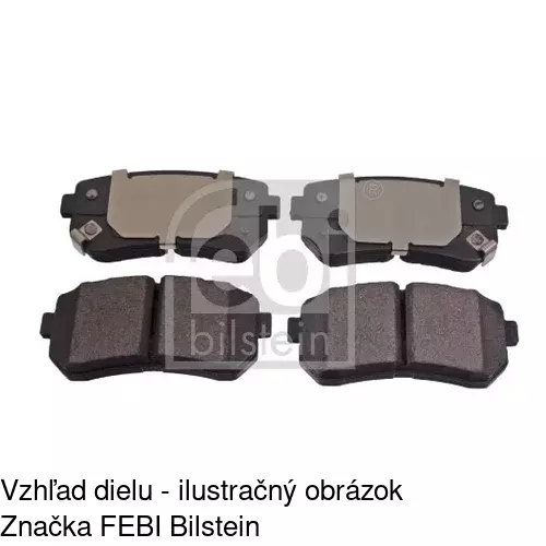 Brzdové dosky S70-1223 /POLCAR/ - obr. 4