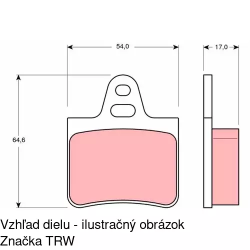 Brzdové dosky POLCAR S70-1371