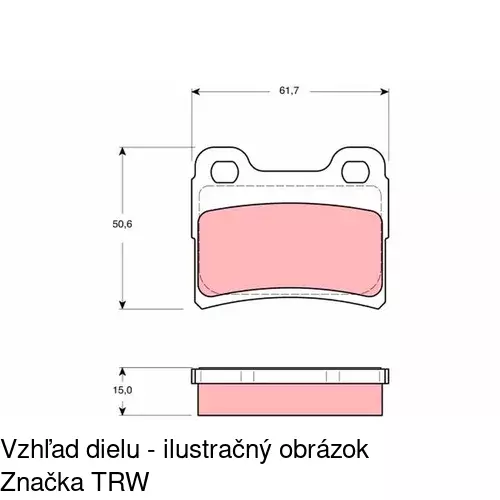 Brzdové dosky S70-1400 /POLCAR/ - obr. 4