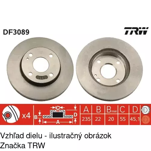 Brzdový kotúč S71-0051 /POLCAR/ - obr. 2