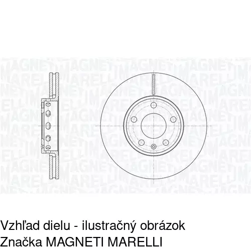 Brzdový kotúč POLCAR S71-0059