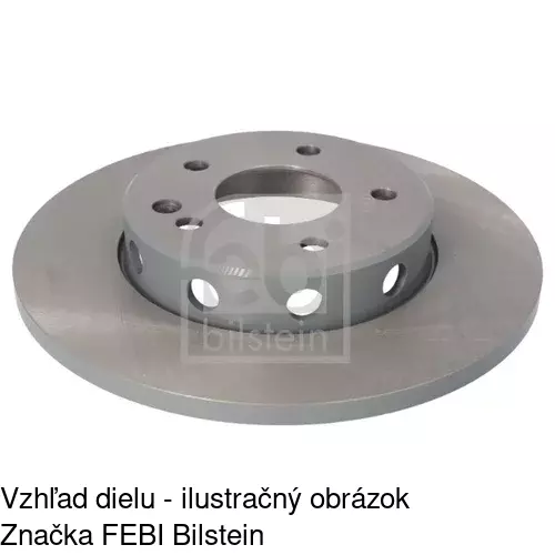 Brzdový kotúč S71-0275 /POLCAR/ - obr. 1