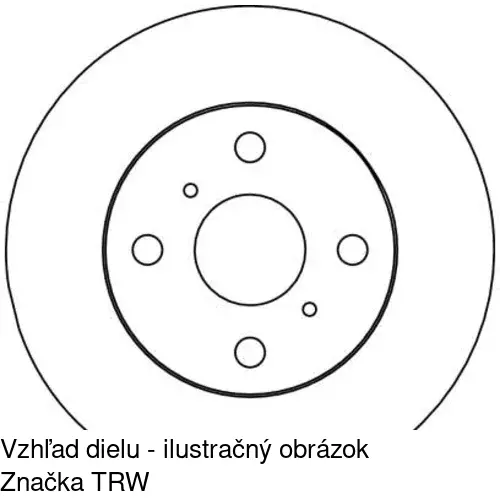 Brzdový kotúč POLCAR S71-0276