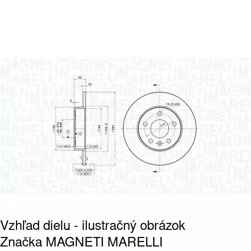 Brzdový kotúč S71-1024 /POLCAR/ - obr. 3