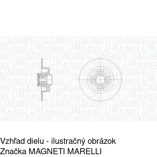 Brzdový kotúč POLCAR S71-1133