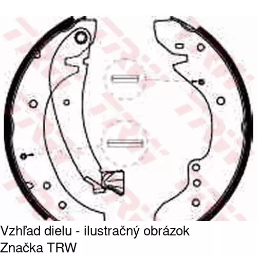 Brzdové čeľuste POLCAR S72-1017