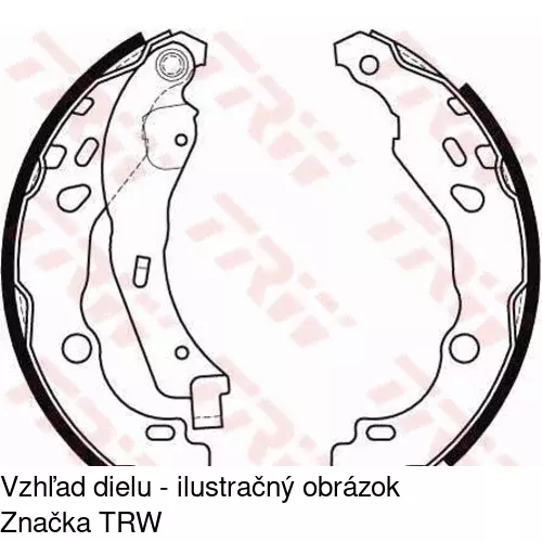 Brzdové čeľuste POLCAR S72-1024
