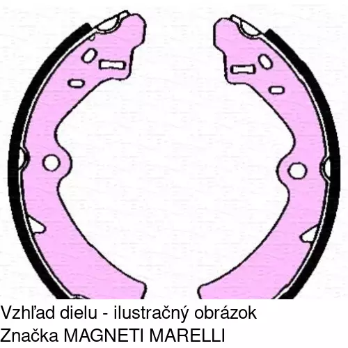 Brzdové čeľuste POLCAR S72-1070