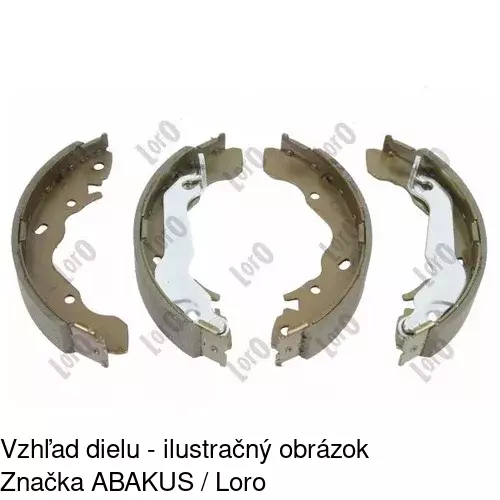 Brzdové čeľuste S72-1089 /POLCAR/ - obr. 3