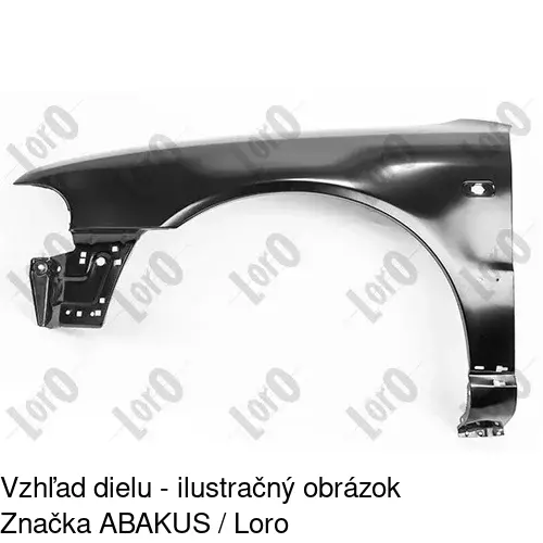 Predný blatník 132501 /POLCAR/ - obr. 2
