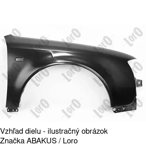 Predný blatník 132701-1 /POLCAR/ - obr. 2