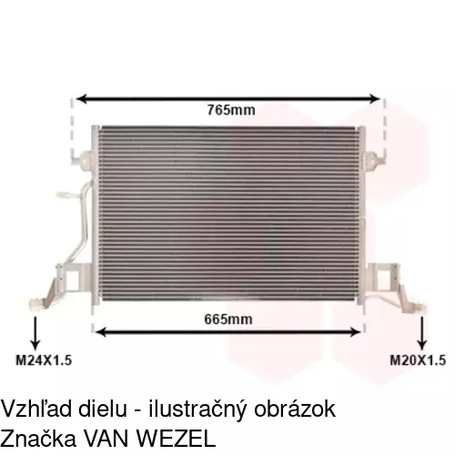 Chladiče klimatizácie 1327K8C2 /POLCAR/ - obr. 2