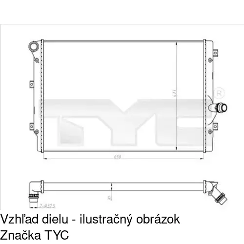 Chladiče vody 133108A4 /POLCAR/ - obr. 1