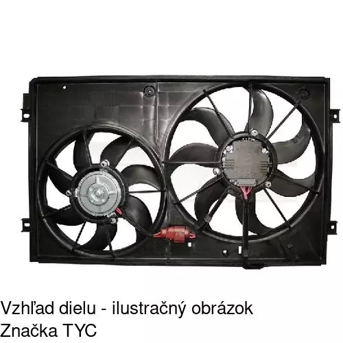 Ventilátor bez krytu / podpery 133123U5-1Q /POLCAR/ - obr. 2