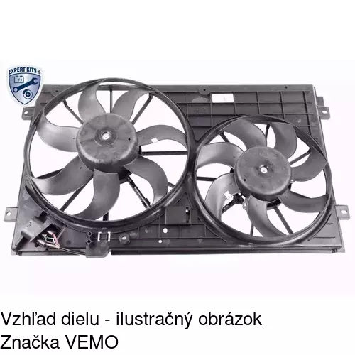 Ventilátor bez krytu / podpery 133123U5 /POLCAR/ - obr. 1