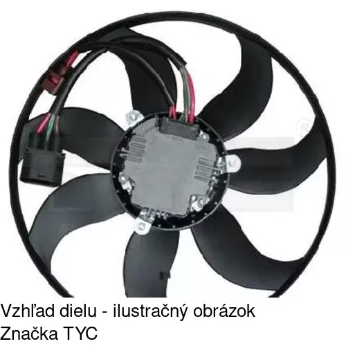 Ventilátor bez krytu / podpery 133123U6-1 /POLCAR/ - obr. 2