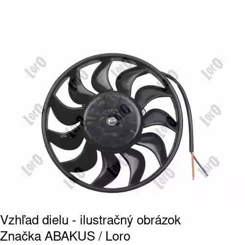 Ventilátor bez krytu / podpery 133423U3-Q /POLCAR/ - obr. 2
