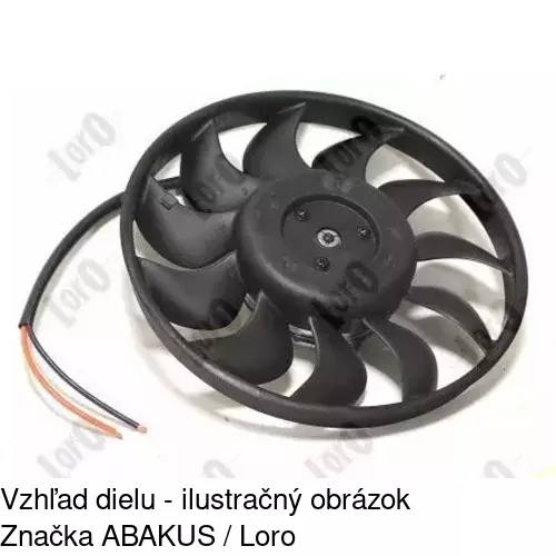 Ventilátor bez krytu / podpery 133823U2-Q /POLCAR/ - obr. 5
