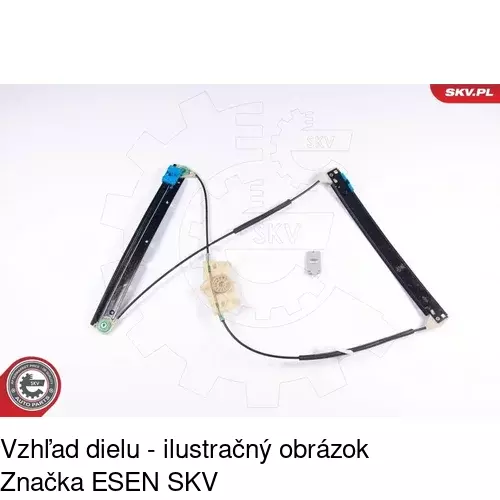 Mechanizmus sťahovania okna elektrický bez motora 1338PSG1 /POLCAR/ - obr. 3