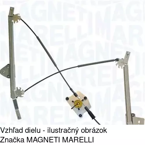 Mechanizmus sťahovania okna elektrický bez motora 1351PSG2E /POLCAR/ - obr. 1