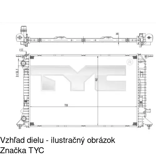 Chladiče vody POLCAR 1365082X