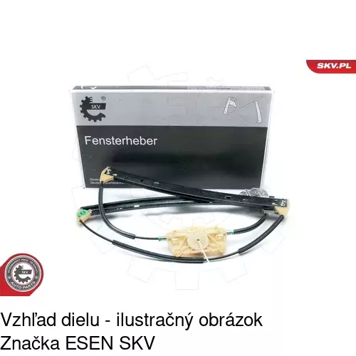 Mechanizmus sťahovania okna elektrický bez motora 1370PSG3 /POLCAR/ - obr. 2