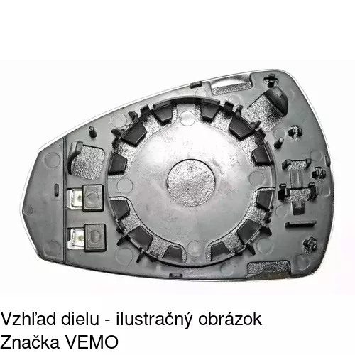 Sklo vonkajšieho zrkadla s držiakom 13C1545M /POLCAR/ - obr. 1