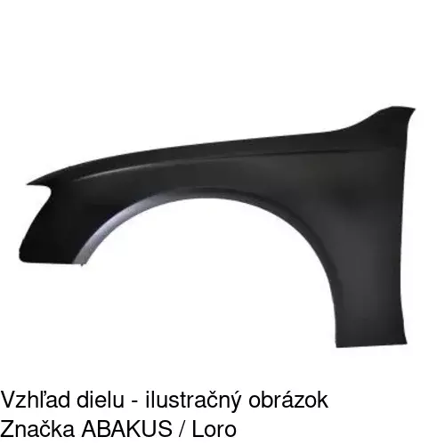 Predný blatník 13D101 /POLCAR/ - obr. 2