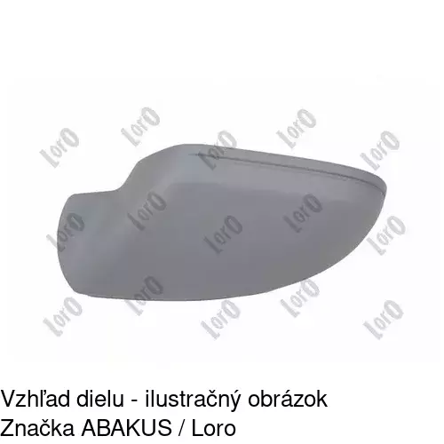 Rám vonkajšieho zrkadla 13E154PM /POLCAR/ - obr. 3