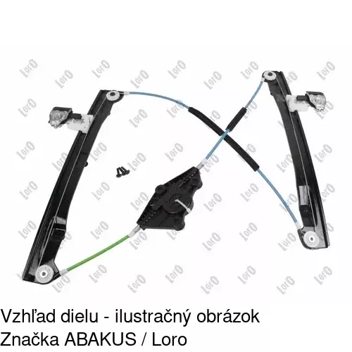 Mechanizmus sťahovania okna elektrický bez motora 1411PSG1 /POLCAR/ - obr. 5