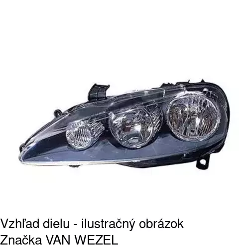 Hlavný reflektor 1420090E /POLCAR/ - obr. 2
