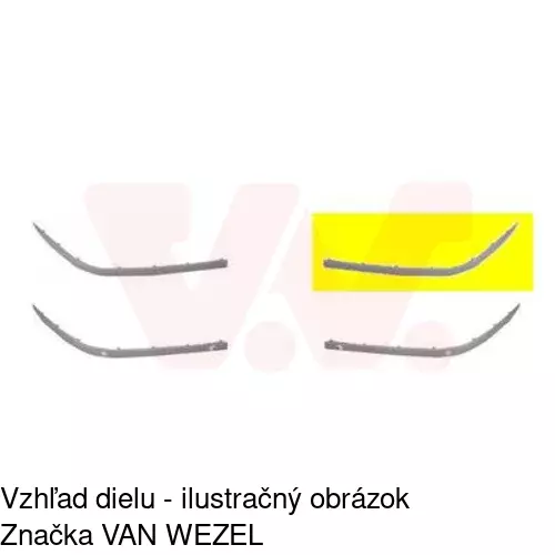 Lišta nárazníka 20160737 /POLCAR/ - obr. 1