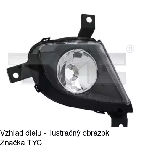 Hmlové svetlo - predné POLCAR 204229-E