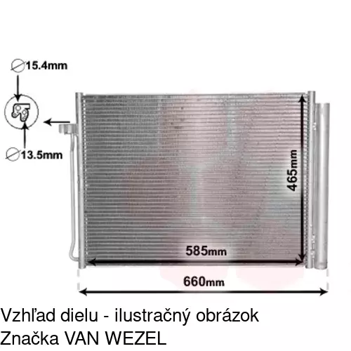Chladiče klimatizácie 2051K8C1S /POLCAR/ - obr. 4