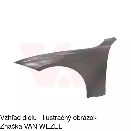 Predný blatník 20D101 /POLCAR/ - obr. 2