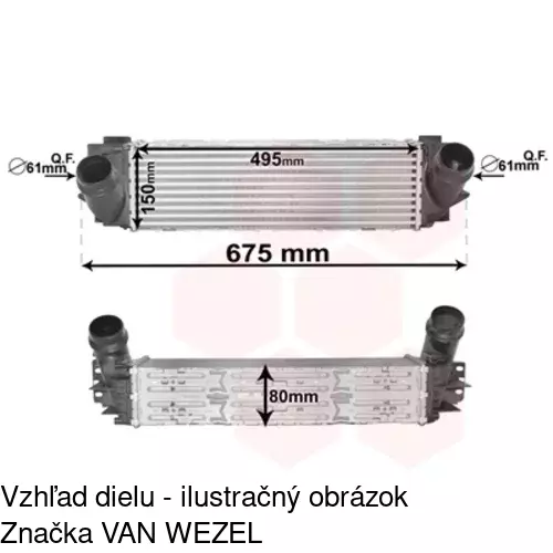 Chladiče vzduchu (Intercoolery) 20X1J81X /POLCAR/ - obr. 4