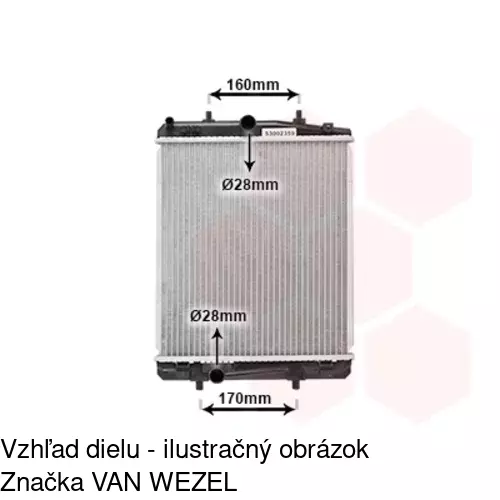 Chladiče vody 2301081K /POLCAR/ - obr. 2
