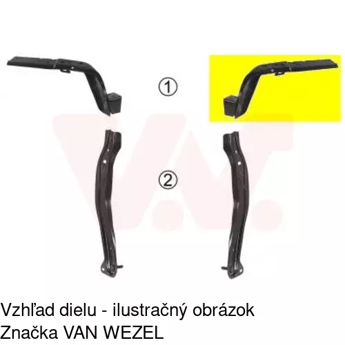 Uchytenie reflektora 231504-5 /POLCAR/
