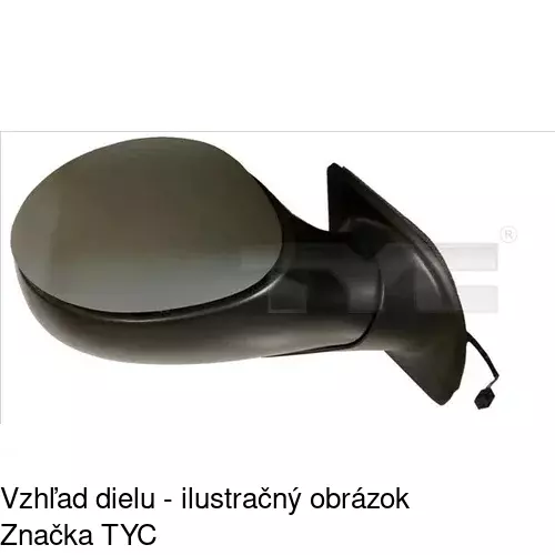 Vonkajšie zrkadlo 2315518E /POLCAR/ - obr. 5