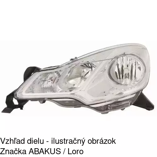 Hlavný reflektor 231810-E /POLCAR/ - obr. 3