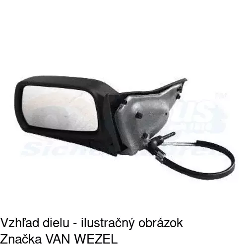 Vonkajšie zrkadlo 2325511E /POLCAR/ - obr. 1