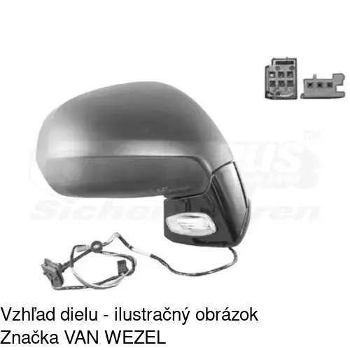 Vonkajšie zrkadlo 2331524M /POLCAR/ - obr. 3