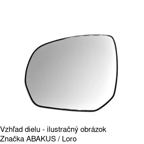 Sklo vonkajšieho zrkadla s držiakom 2331544E /POLCAR/ - obr. 4